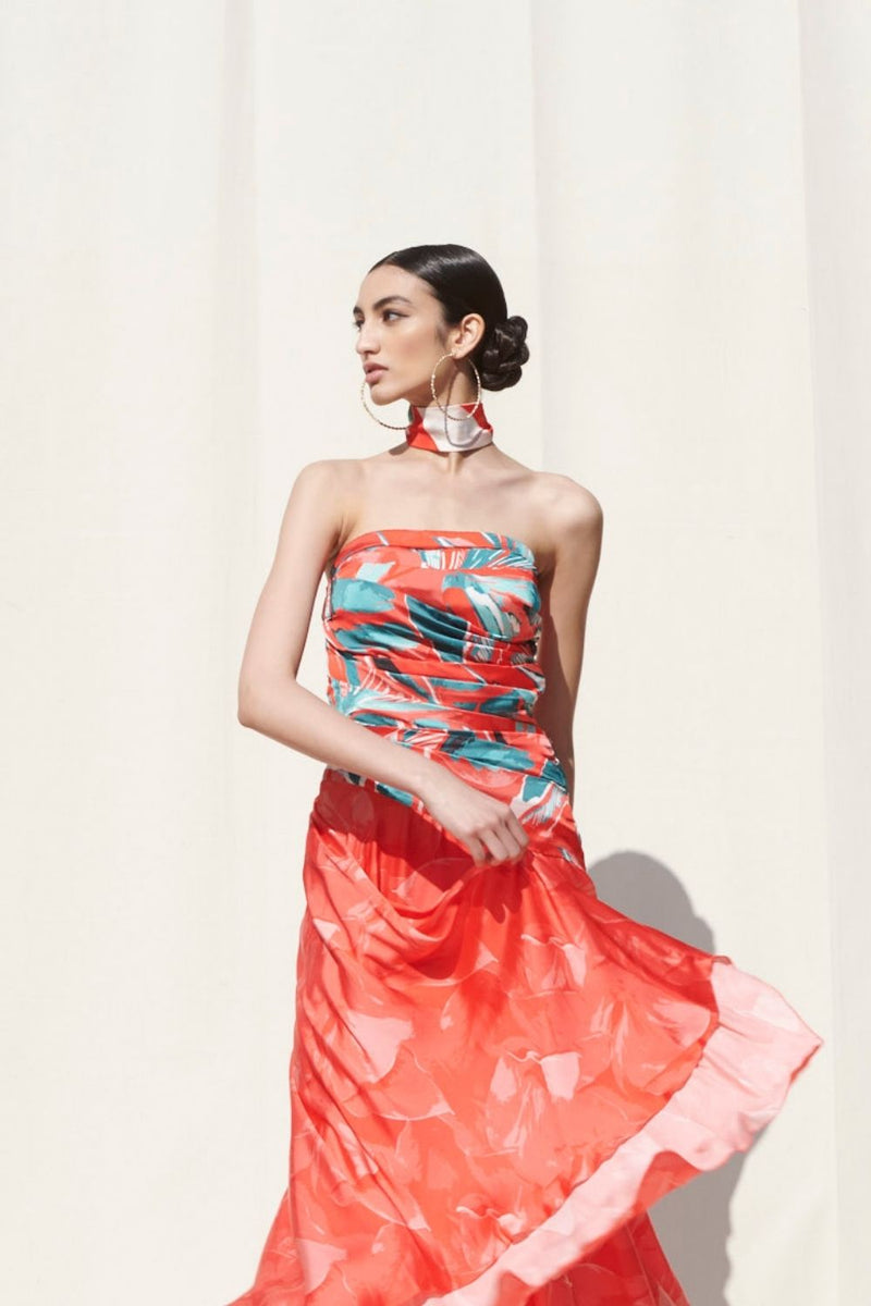 Draped Off Shoulder Dress