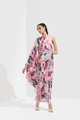 Azalea Printed One Off Shoulder Kaftan