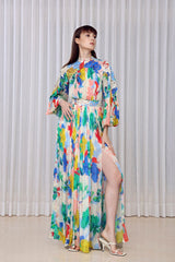 Hibiscus lazer maxi dress
