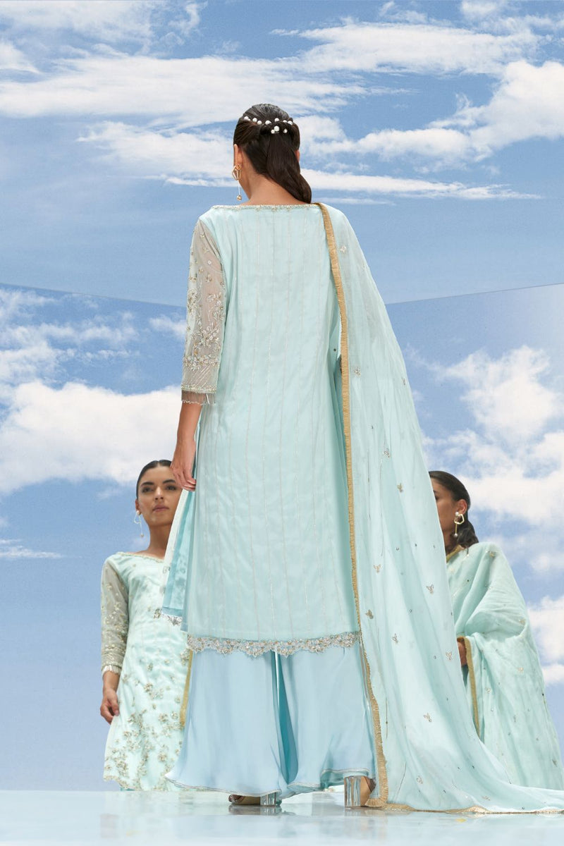 Metallic garden kurta