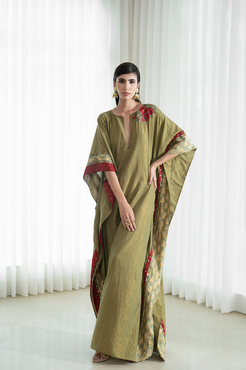 Self Shine Solid Kaftan