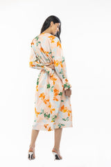 Cotton Poplin Printed Shirt Dress