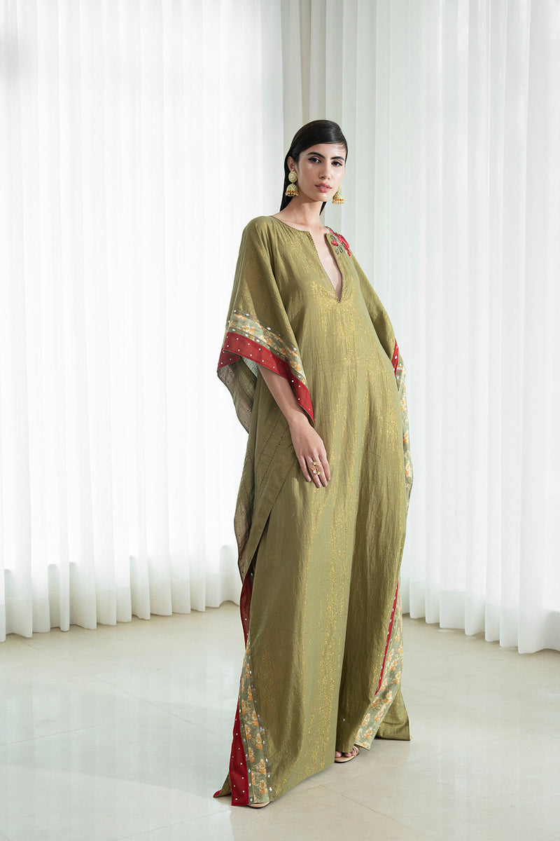 Self Shine Solid Kaftan