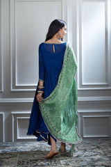 Printed Asymmetric tunic dhoti Set