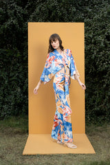 Hawaii printed wrap top and pants